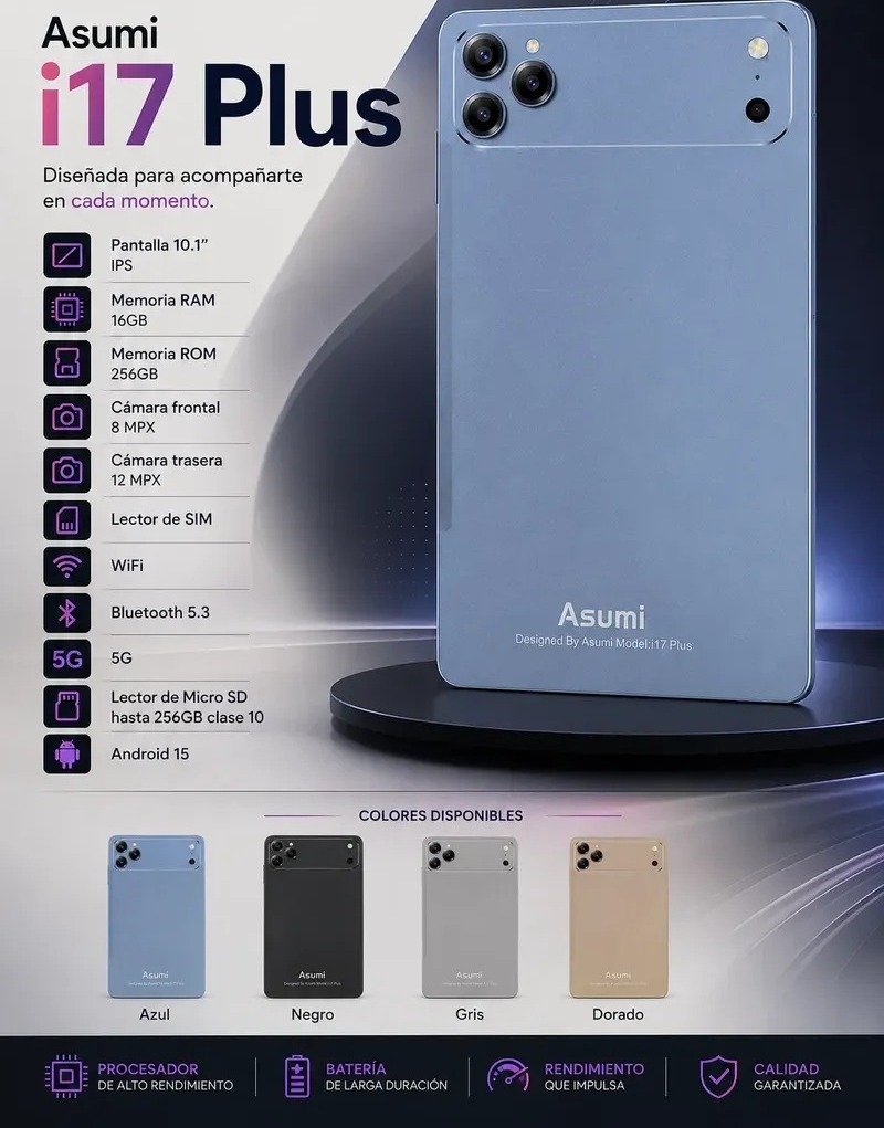 Tablet Asumi i17 Plus