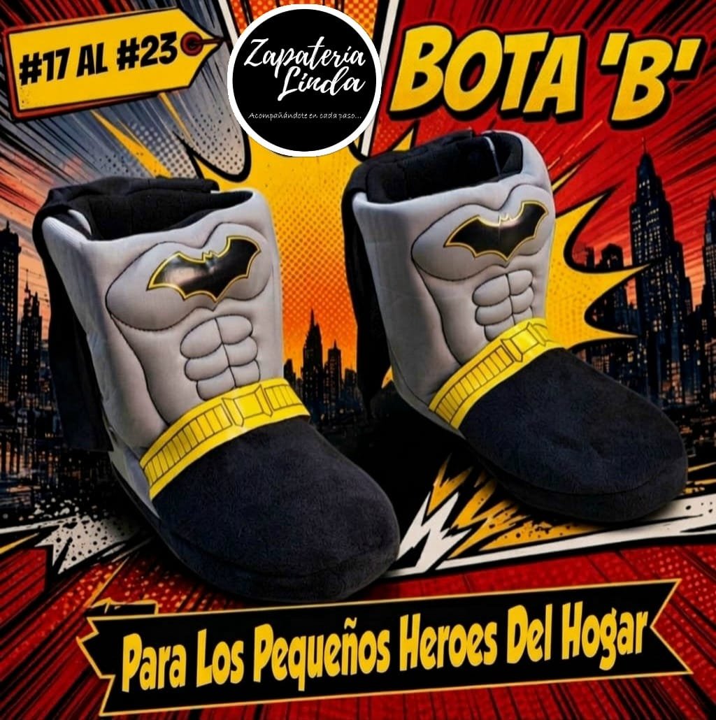 Pantufla Infantil Bota Batman