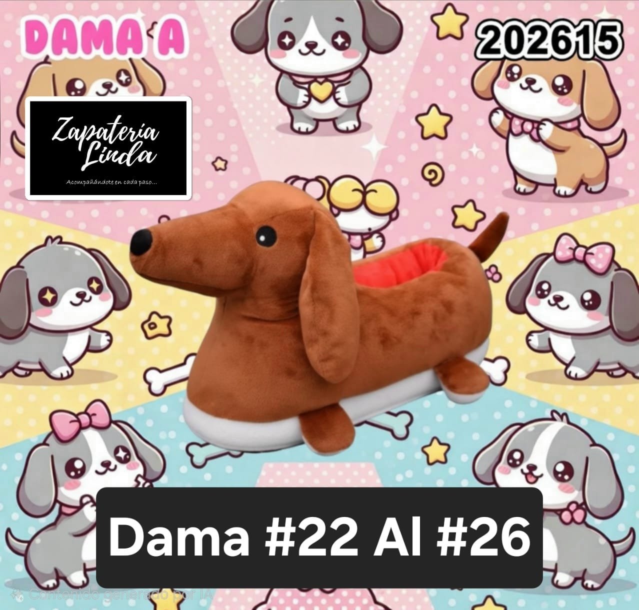 Pantufla Perro Salchicha Premium